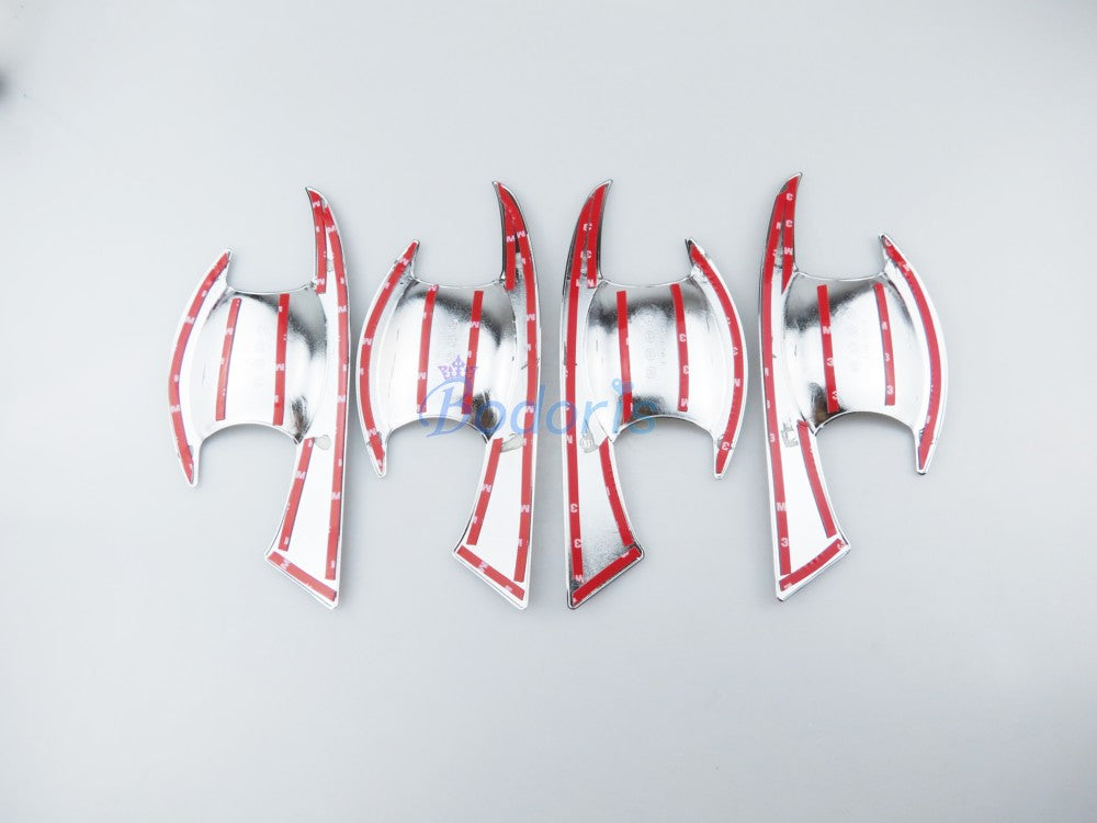 For Toyota Fortuner SW4 2016 2017 2018 Door Handle Bowl Insert Trim Panel ABS Chrome Car Styling Accessories