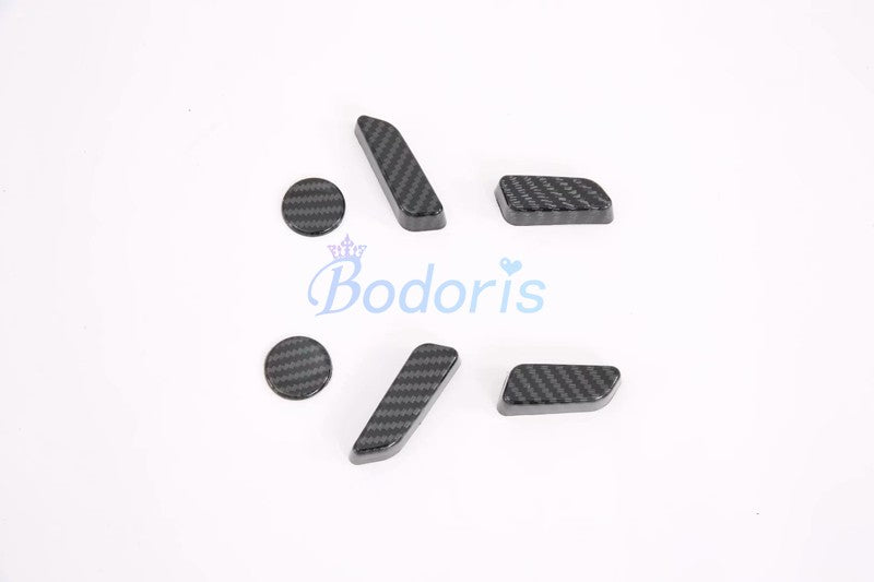 For Tesla Model 3 2017 2018 2019 Carbon Fiber Color Interior Seat Adjust Switch Button Trim Cover Car Styling Accessories