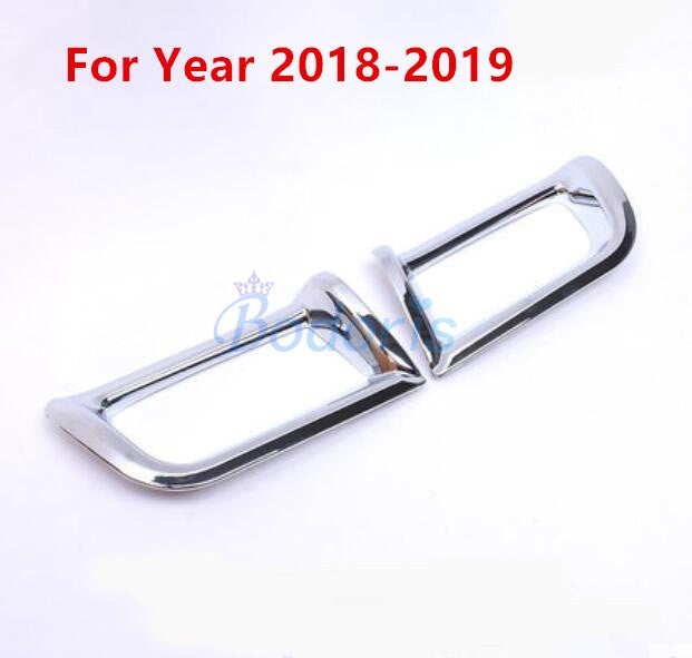 For Toyota Land Cruiser 150 Prado FJ150 2010-2017 2018 2019 Rear Fog Lamp Cover Light Frame Trim Chrome Car-Styling Accessories