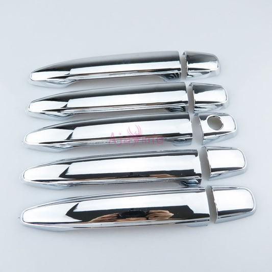 Chrome handle Protective Cover Door Handle Outer Bowls Moulding Trim 2003-09 For Toyota Land Cruiser 120 Prado FJ120 Accessories