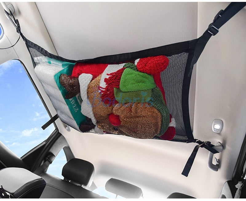 For Toyota Land Cruiser 100 LC100 FJ100 For Lexus LX470 Interior Luggage Storage Bag Roof Cargo Net Car Organizer Nets Accessory