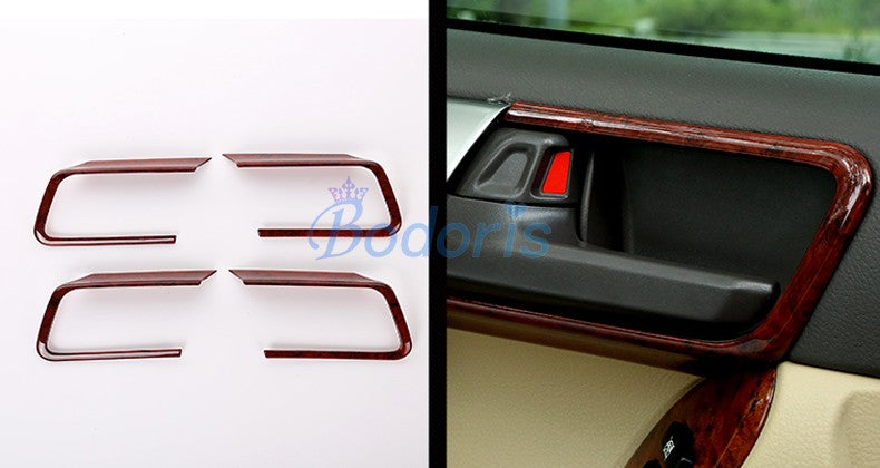 For Toyota Land Cruiser 150 Prado LC150 FJ150 2010-2017 Interior Wood Handle Bowl Insert Trim Panel Car-Styling Accessories