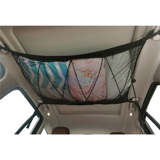 For Toyota Land Cruiser 200 Prado FJ120 FJ150 FJ100 Interior Roof Storage Bag Cargo Nets Sundries Holder Organizer Accessories