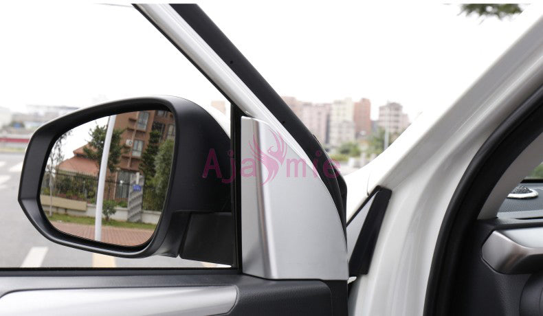 Chrome Car Styling Interior Front Window Triangle Cover Overaly Panel Trim Frame Kit 2016 2017 2018 For Toyota RAV4 Accessories