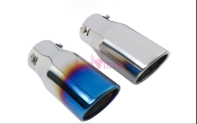 #304 Stainless Steel Rear Tail Exhaust Muffler Tip Pipe Blue Color For Toyota Land Cruiser 150 Prado LC150 FJ150 Accessories