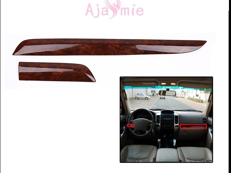 Interior Wooden Color Moulding Trim Panel Cover Car Styling 2003-2009 For Toyota Land Cruiser 120 Prado FJ120 Accessories