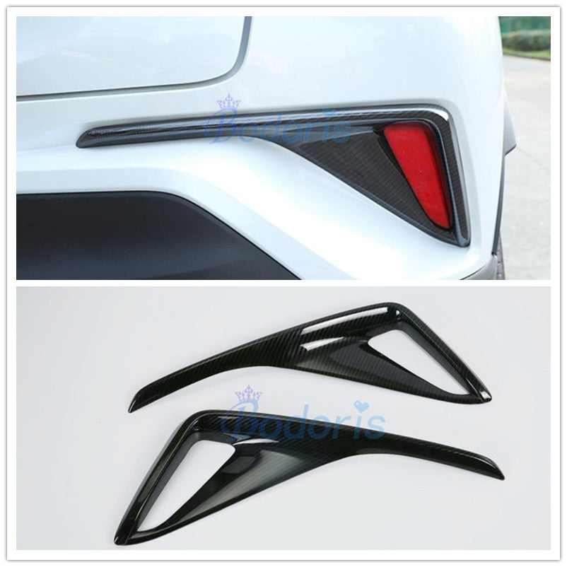 For Toyota C-HR CHR C HR 2016 2017 2018 Silver Color Rear Fog Lamp Cover Light Overlay Frame Chrome Car Styling Accessories