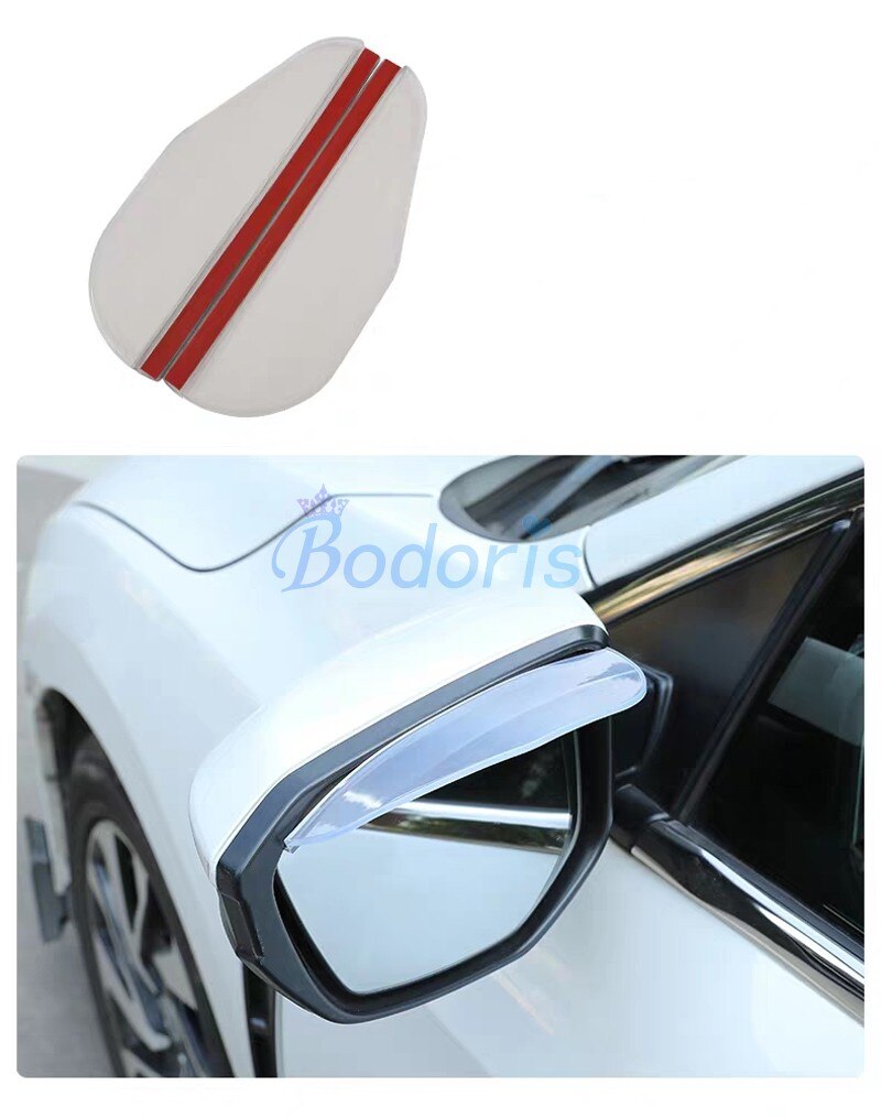 For Toyota Land Cruiser 120 Prado FJ120 FJ150 LC 200 100 Car Rearview Mirror Rain Shade Rainproof Blades Mirror Eyebrow Trims