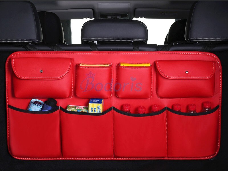 For Toyota Land Cruiser 200 LC200 2008-2019 Interior Seat Back Storage Bag Car Trunk Stowing Tidying Car Organizer Accessories