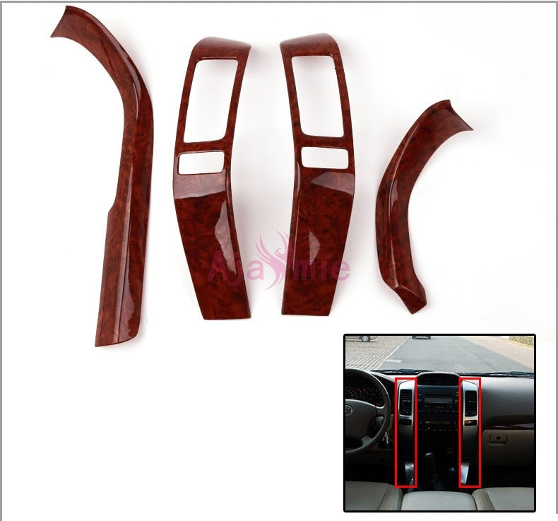 Interior Wooden Color Moulding Trim Panel Cover Car Styling 2003-2009 For Toyota Land Cruiser 120 Prado FJ120 Accessories