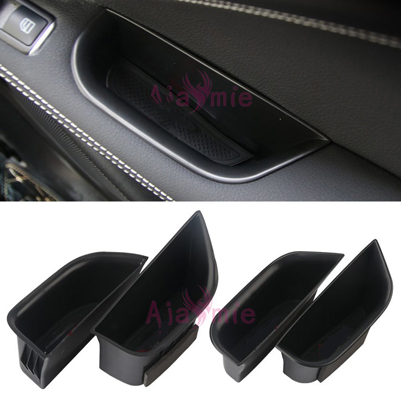 Car Organizer Door Storage Box Container Tray 2013-2017 For Mercedes Benz A CLA GLA Class W176 X156 C117 X117 Accessories