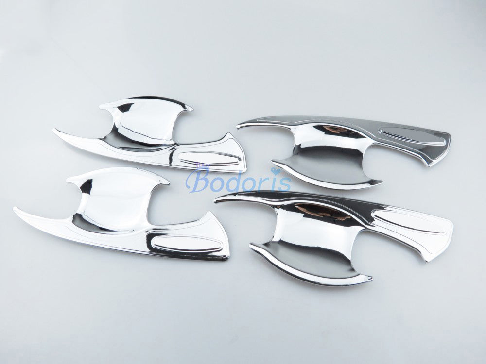 Chrome Detector Car Styling Door Handle Bowl Insert Trim Overlay Panel 2016 2017 2018 For Toyota Fortuner SW4  Accessories