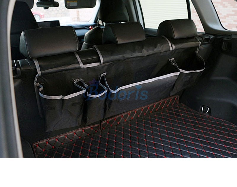 Oxford Cloth Rear Seat Back Storage Bag Multi-use Pocket Auto Trunk Organizer For Toyota Land Cruier 150 FJ150 Prado Accessories