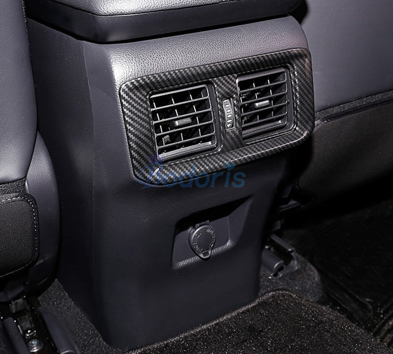 For Toyota RAV4 XA50 2019 2020 Rear Seat Air Conditioner Vent AC Outlet Cover Panel Overlay Frame Trim Car Styling Accessories