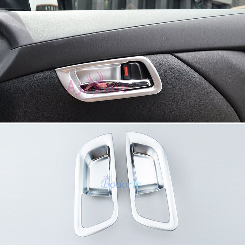 For Toyota Alphard VELLFIRE 30 2016-2019 Interior Carbon Fiber Look Handle Bowl Insert Garnish Moulding Trim Auto Car Accessory