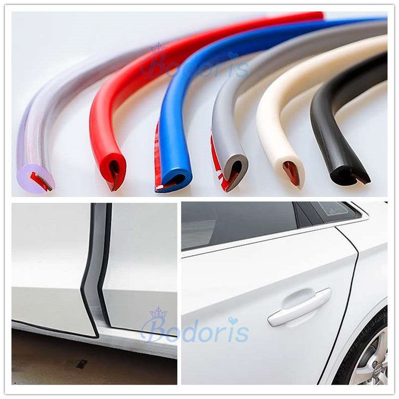 For Toyota Camry Corolla Yaris Rav4 Door Sound Off Mute Rear Trunk Crash Barriers Stripes Car Styling Accessories