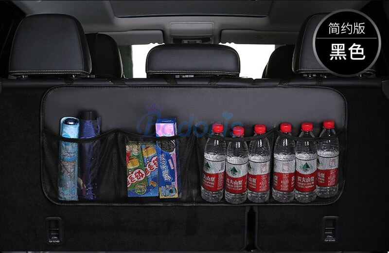 For Toyota Land Cruiser Prado FJ 120 150 FJ150 Rear Seat Back Storage Bag Pocket Car Trunk Organizer Stowing Tidying Accessories