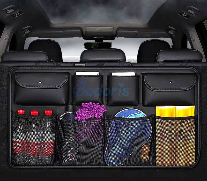For Toyota Land Cruiser 100 FJ100 J100 LX470 Interior Seat Back Storage Bag Car Trunk Stowing Tidying Car Organizer Accessories