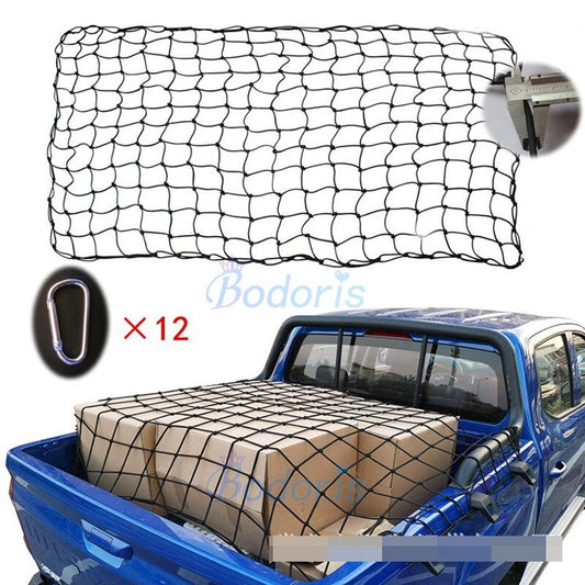 Car Storage Bag Car Trunk Organizer Nets Stowing Tidying Elastic Net Mesh Cover For Toyota Tundra Tacoma Hilux Revo Vigo Pick up