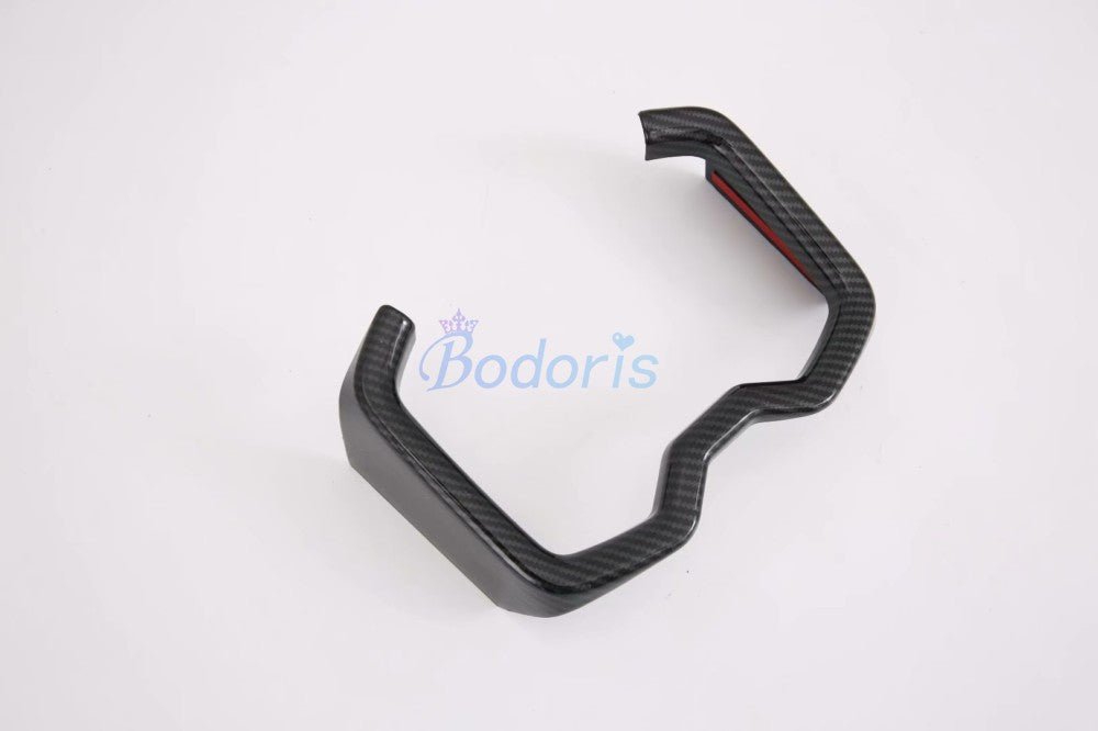 For Toyota RAV4 XA50 2019 2020 Carbon Fiber Color Interior Water Cup Holder Cover Strips Garnish Trim Car Styling Accessories