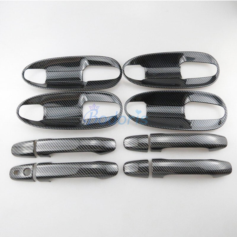 For Mercedes Benz Vito V Class V260 W447 2014-2019 Carbon Fiber Door Handle Cover and Bowl Insert Trim Car Styling Accessories