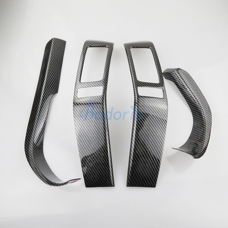 Interior Carbon Fiber Color Moulding Trims Panel Cover Outlet Strips For Toyota Land Cruiser 120 Prado FJ120 2003-2009 Accessory