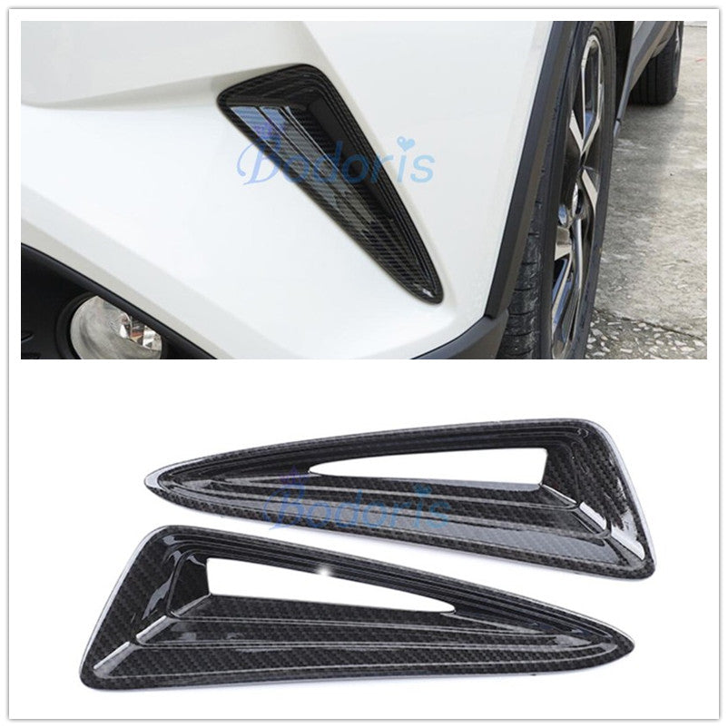 For Toyota C-HR CHR C HR 2016 2017 2018 Silver Color Front Fog Lamp Cover Light Overlay Frame Chrome Car Styling Accessories