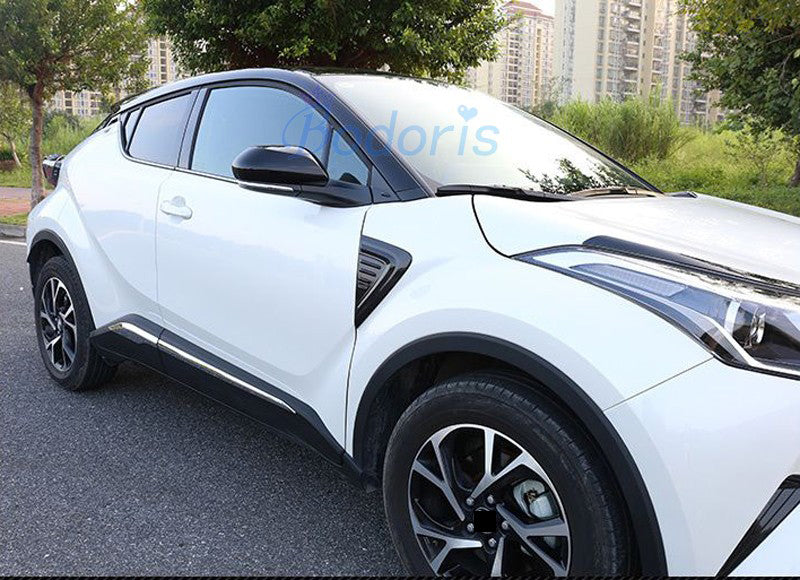 For Toyota C-HR CHR C HR 2016 2017 2018 Carbon Fiber Color Side Wing Bumper Guard Air Vent Cover Trim Car-Styling Accessories