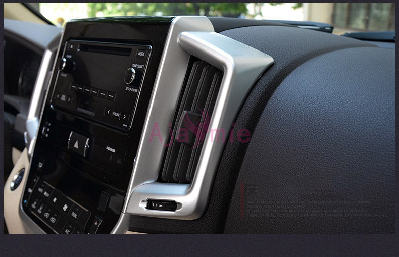 2016-2018 Interior Air Conditional Vent Cover AC Trim Outlet Panel Chrome Car Styling For Toyota LC Land Cruiser 200 Accessories