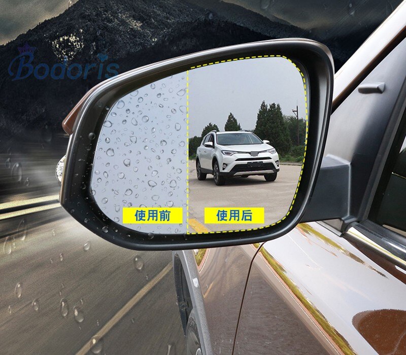 For Toyota RAV4 2014 2015 2016 2017 2018 Rear View Mirror Water Rain-Proof Anti fog PVC Film Car Styling Accessories