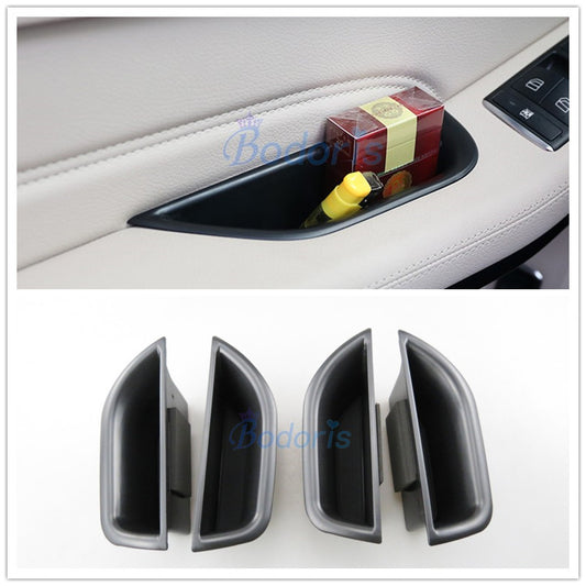 For Mercedes Benz AMG E Class W212 2010 2011 2012 2013 2014 2015 Car Organizer Door Armrest Storage Box Car Styling Accessories