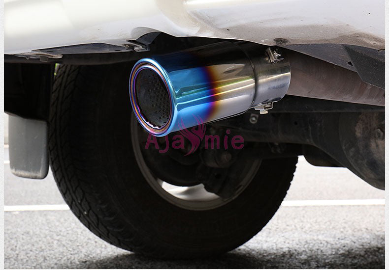 #304 Stainless Steel Rear Tail Exhaust Muffler Tip Pipe Blue Color For Toyota Land Cruiser 150 Prado LC150 FJ150 Accessories