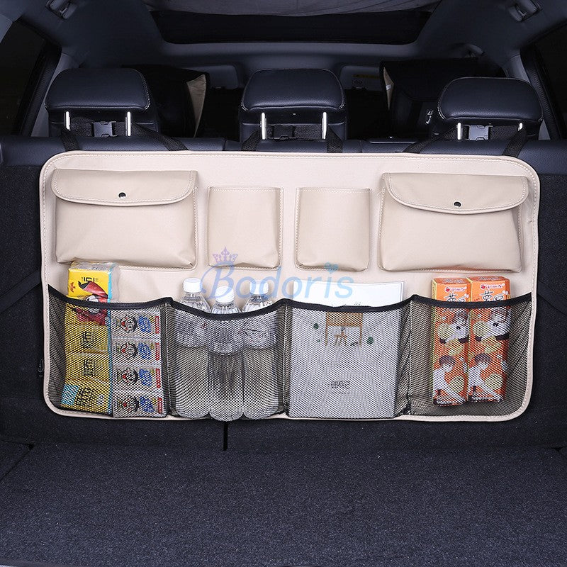 For Toyota Land Cruiser 100 FJ100 J100 LX470 Interior Seat Back Storage Bag Car Trunk Stowing Tidying Car Organizer Accessories