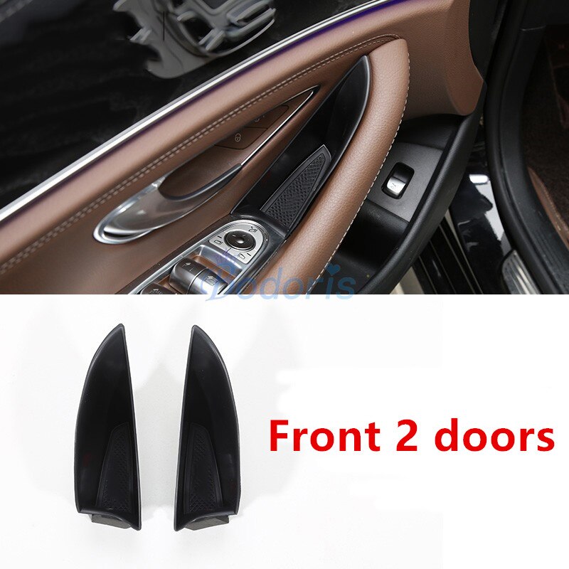 For Mercedes Benz E Class 2016 2017 2018 W213 Car Organizer Door Armrest Storage Box Container Car Styling Accessories