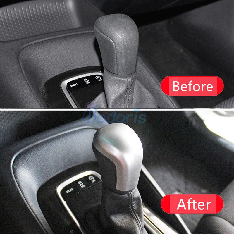 For Toyota Corolla 2019 Interior Front Hand Shift Head Gear Knob Cover Panel Trim Chrome Car Styling Accessories