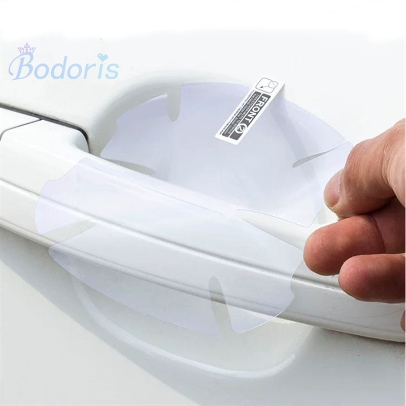 PVC Door Handle Bowl Grab Protector Film Anti Crash Car Sticker For Toyota Land Cruiser 200 FJ 100 120 150 Prado Accessories