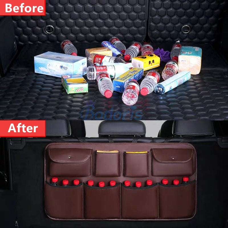 For Toyota Land Cruiser 120 Prado FJ120 Interior Seat Back Storage Bag Car Trunk Stowing Tidying Car Organizer Accessories