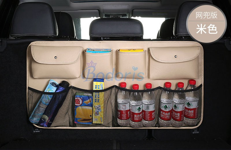 For Toyota Land Cruiser 100 FJ100 J100 LX470 Interior Seat Back Storage Bag Car Trunk Stowing Tidying Car Organizer Accessories
