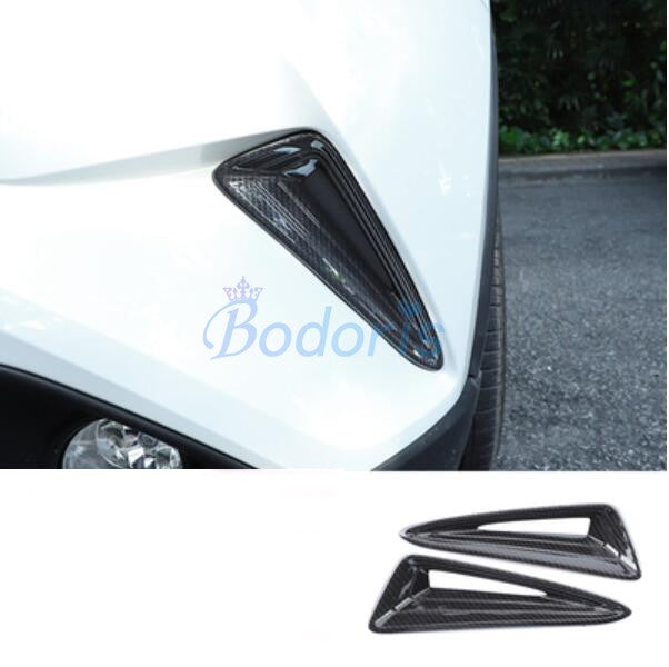 For Toyota C-HR CHR C HR 2016 2017 2018 Silver Color Front Fog Lamp Cover Light Overlay Frame Chrome Car Styling Accessories