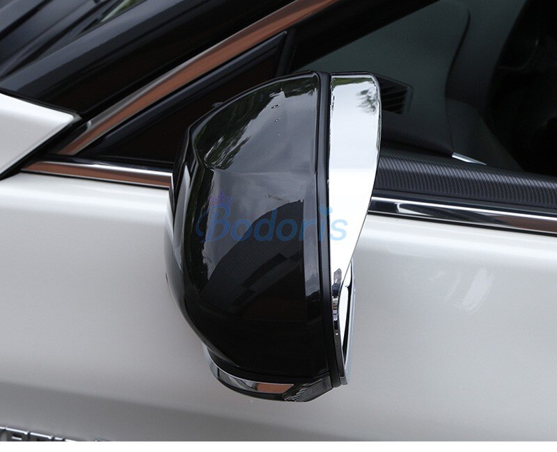 For Toyota Corolla 2019 Rear View Rain Eyebrow Trim Weatherstrip Auto Mirror Rain Shade Guard Car-styling Accessories