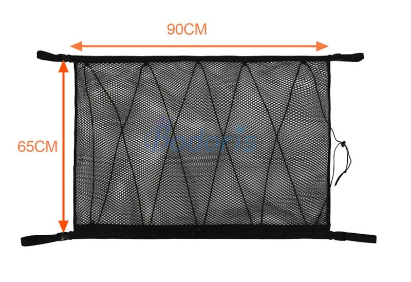 For Toyota Land Cruiser 200 Prado FJ120 FJ150 FJ100 Interior Roof Storage Bag Cargo Nets Sundries Holder Organizer Accessories