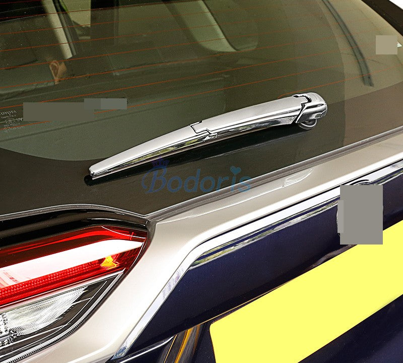 For Toyota RAV4 XA50 2019 Rear Window Rain Water Wiper Cover Frame Trim Chrome Car Styling Accessories