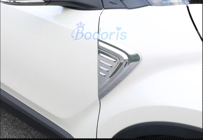 For Toyota C-HR CHR C HR 2016 2017 2018 Silver Color Side Wing Guard Air Vent Cover Trim Car Styling Accessories