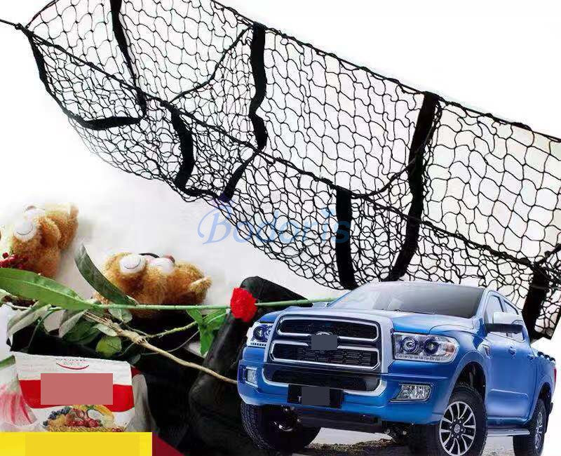 For Toyota Hilux Vigo Revo Tundra Tacoma Pick-up Cargo Net Luggage Cover Nets Car Trunk Storage Pouch Sundries Storage Organizer