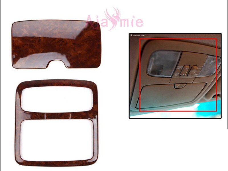 Interior Wooden Color Trim Panel Cover Overlay 2003-2009 Car Styling For Toyota Land Cruiser 120 Prado FJ120 Accessories