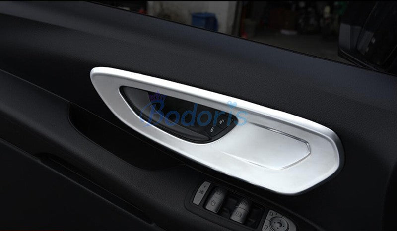 For Mercedes Benz V Class Vito W447 2014 2015 2016 2017 2018 Interior Door Handle Bowl Insert Trim Chrome Car Styling Accessory