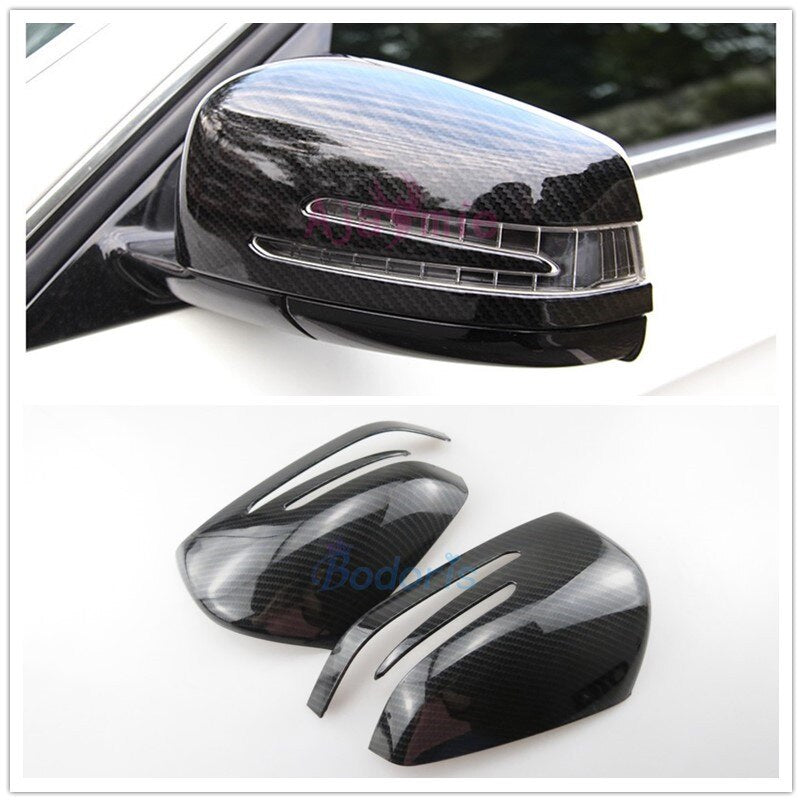 Car Styling Carbon Fiber Color Rearview Mirror Cover Overlay For Mercedes Benz AMG W166 C292 X166 GLE Wagon Coupe GL Accessories