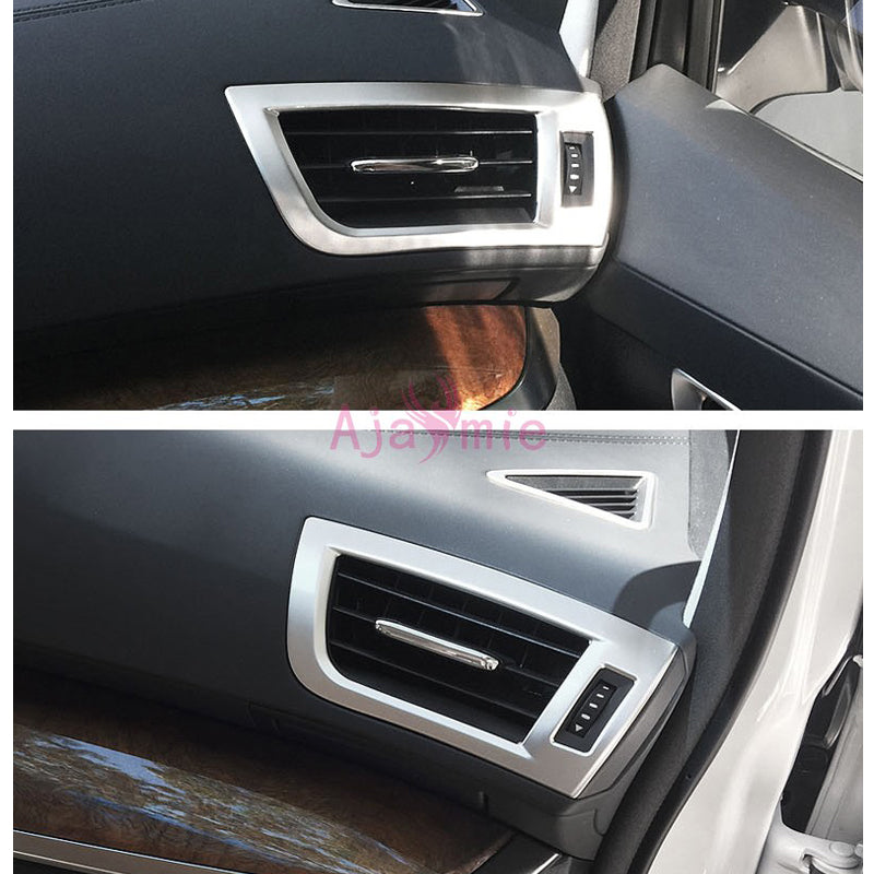 Chrome Car Styling Interior Dashboard Side AC outlet Air Vent Cover Overlay Panel 2016-2019 For Toyota Alphard Accessories