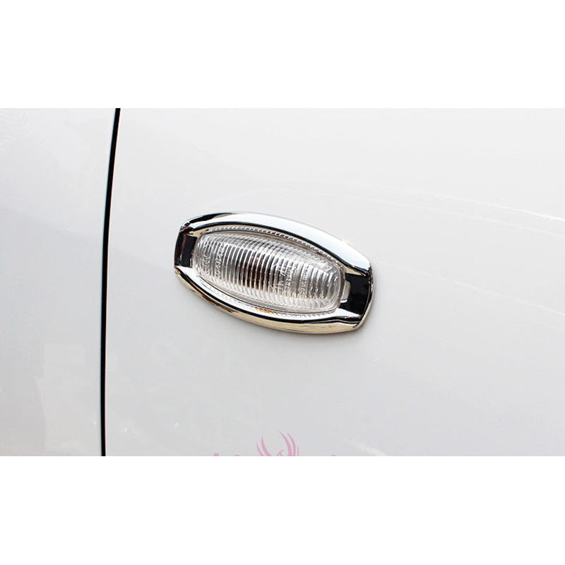 Chrome Car Styling Side Lamp Cover Blinker Overlay Panel Bumper 2014 2015 2016 2017 For Toyota Vios Yaris Sedan Accessories