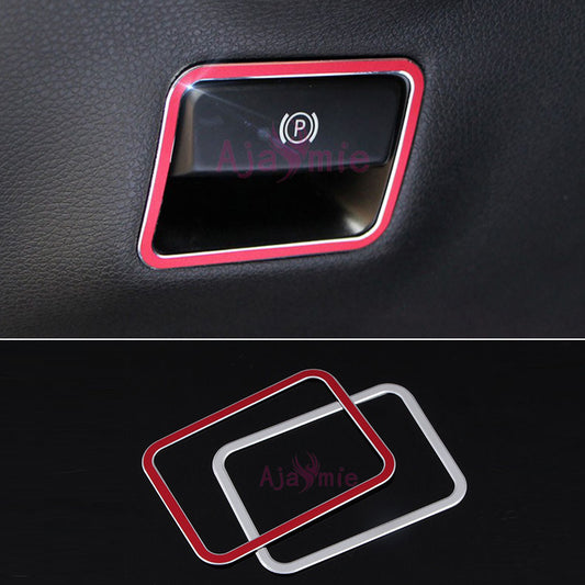 For Mercedes Benz A B GLA CLA ML GL GLE GLS V Class Vito W176 W246 X156 C117 W447 Parking Hand Brake Switch Sticker Trim Cover